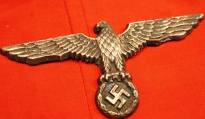 WW2 German Kriegsmarine Tropical Pith Helmet Eagle.