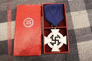 WW2 German 25 Years,Long service,Civil Service Faithful Service Medal with …