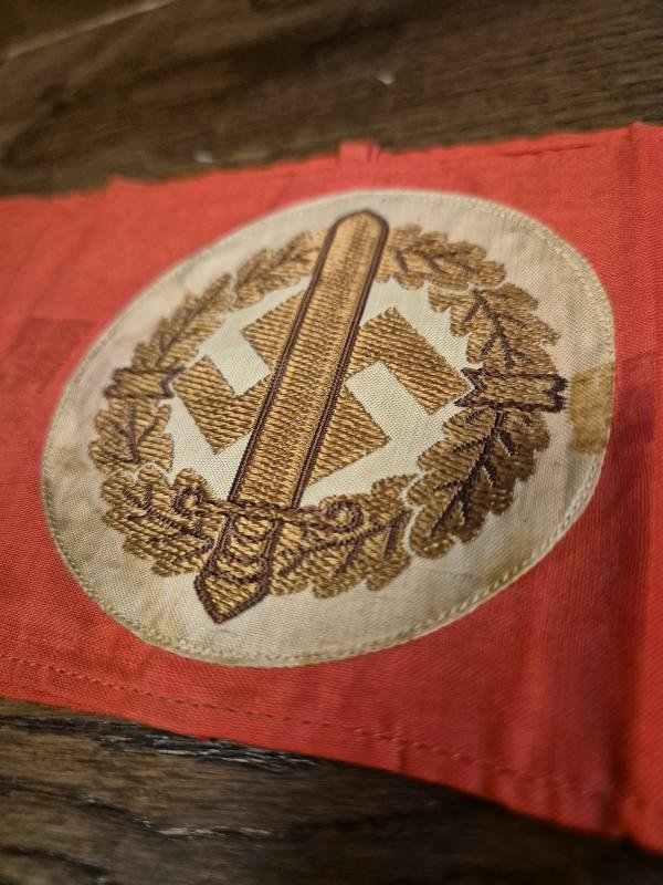 WW2 German SA sport armband, very nice, 3 parts construction — image 2