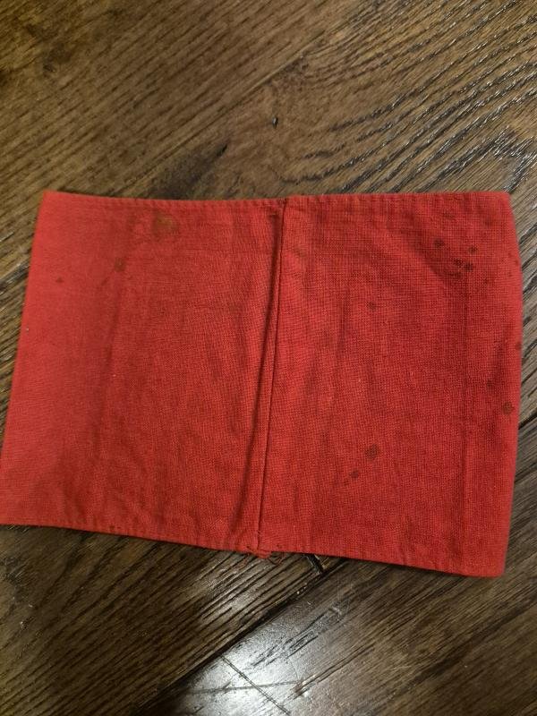 WW2 German NSDAP Party armband attic found 3 parts construction — image 4