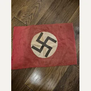 WW2 German NSDAP Party meeting small square pennant, genuine and …