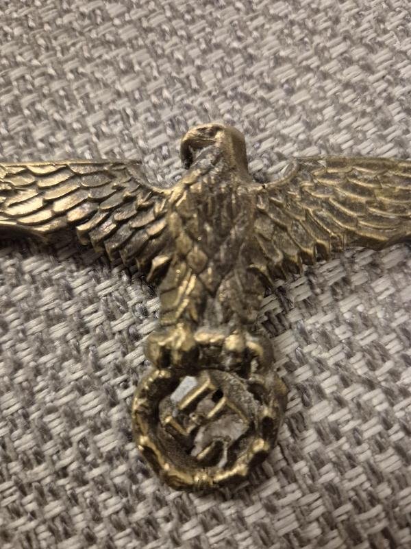 WW2 German Kriegsmarine DAK pith helmet badge — image 4