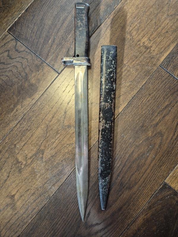 WW1 GERMAN K98 M1916 LAST DITCH ERZATZ BAYONET — image 5