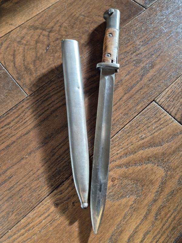 WW1 GERMAN S1884/98 nA BAYONET HERDER OF SOLINGEN 1917 DATED, STAMPS AROUND — image 5