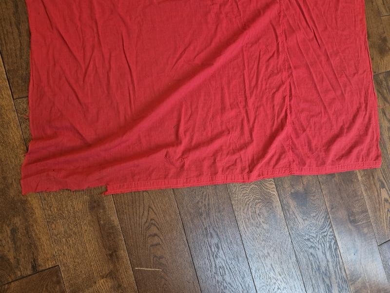 WW2 GERMAN PARTY FLAG 200CM/110CM, HOOD CONDITION BOTH SIDES — image 3
