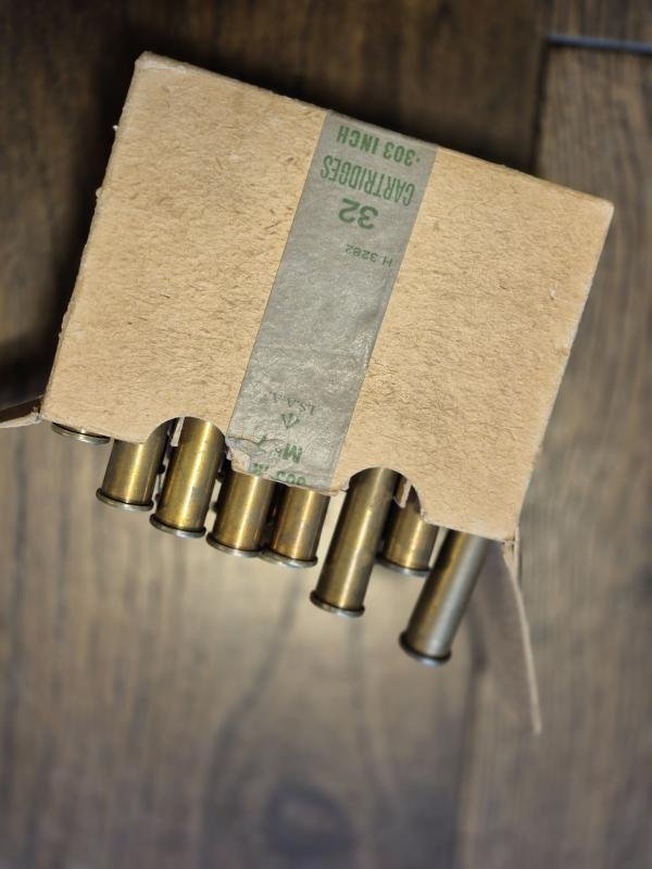 Box of 32 Lee Enfield 303 Cartridges all dated 1943 — image 4