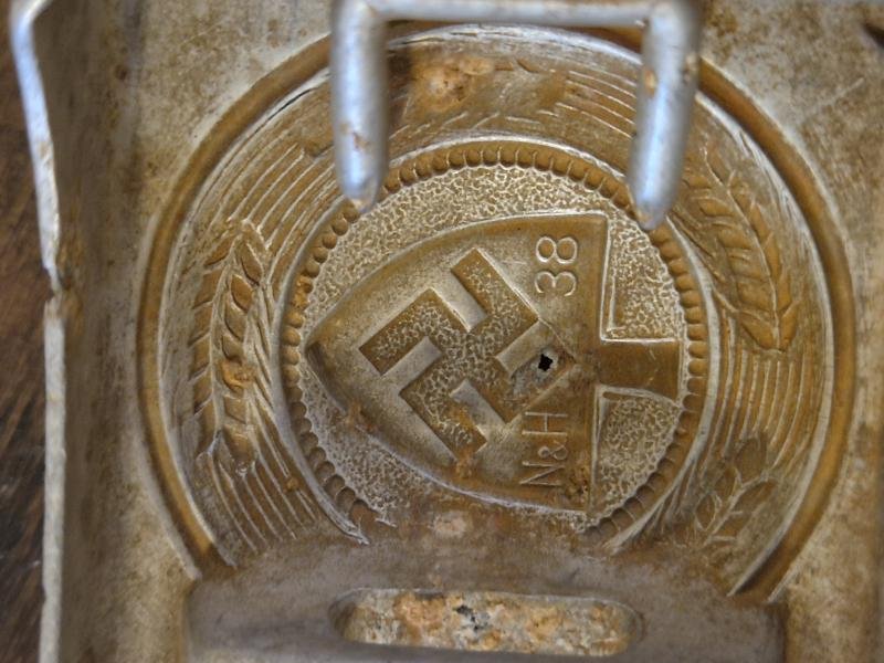 WW2 GERMAN RAD REICHS ARBEITS DIENST ALUMINUM BELT BUCKLE 1938 — image 5