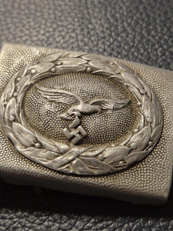 WW2 German Luftwaffe Belt Buckle 2 parts construction, after service — image 2