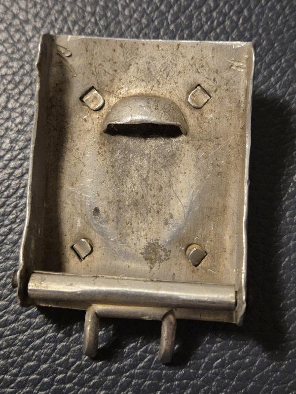 WW2 German Luftwaffe Belt Buckle 2 parts construction, after service — image 3