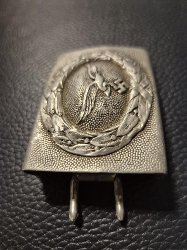 WW2 German Luftwaffe Belt Buckle 2 parts construction, after service — image 4