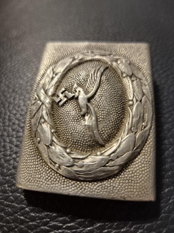 WW2 German Luftwaffe Belt Buckle 2 parts construction, after service — image 5