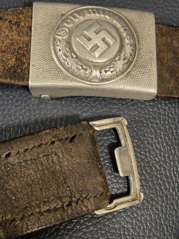 German 3rd Reich Police belt with buckle J.F.S. maker for Josef Feix und Sohne — image 2