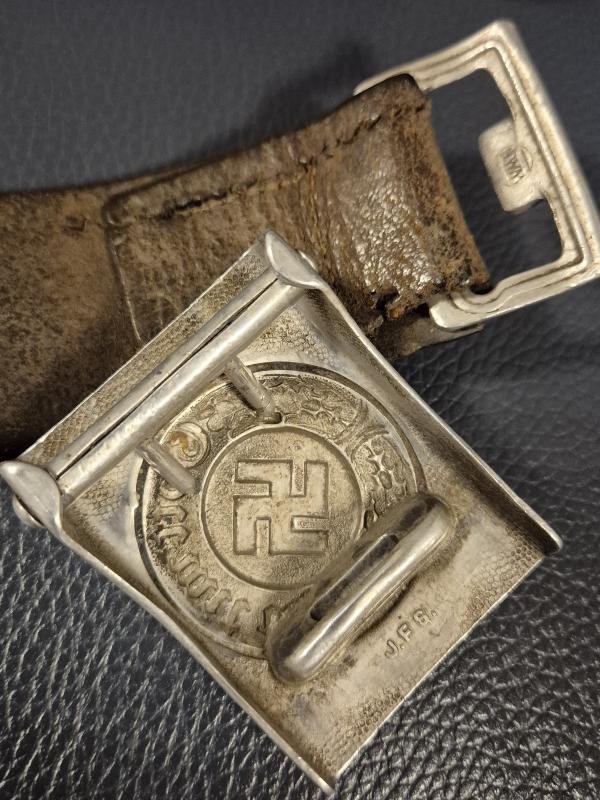 German 3rd Reich Police belt with buckle J.F.S. maker for Josef Feix und Sohne — image 3