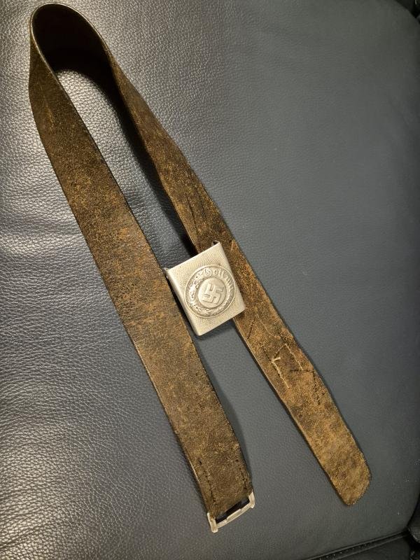 German 3rd Reich Police belt with buckle J.F.S. maker for Josef Feix und Sohne — image 5