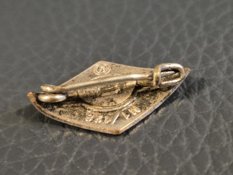 Original German WWII Hitler Youth (Hitlerjugend or HJ) cap badge. — image 3