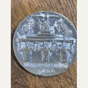 German WWII 1937 Reichsparteitag Tinnie