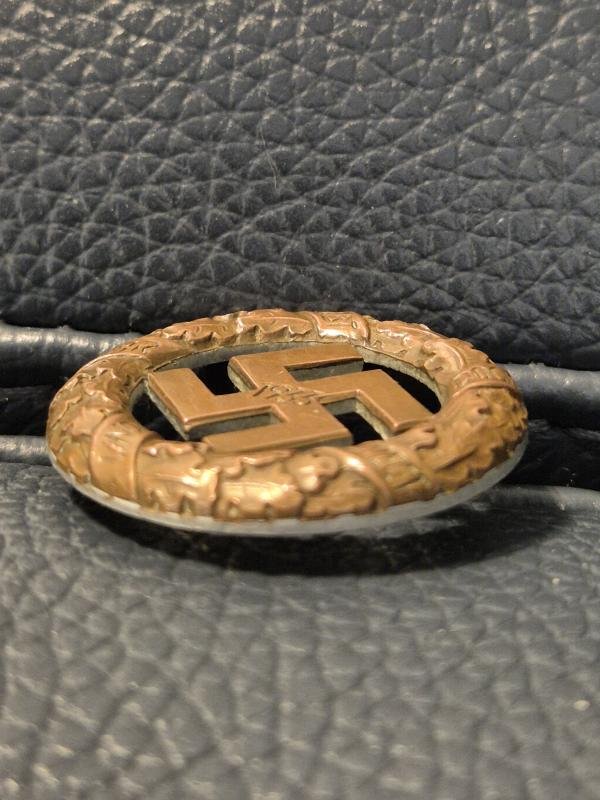 RARE original German NAZI time 1933 Gau München badge — image 5