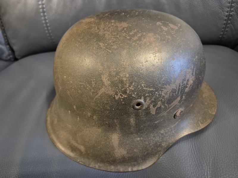WW2 GERMAN M42 HELMET SINGLE DECAL. SIZE 64. ATTIC FOUND — image 2