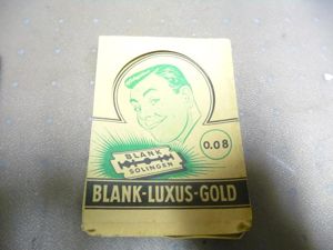 GERMAN WW2 RAZOR BLADE CARTON LABELS X 2