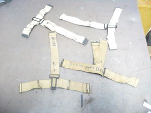 BRITISH WW2 CIVILIAN GAS MASK STRAPS