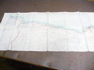 BRITISH WW2 / 50's CLOTH ESCAPE MAP. EGYPT / TUNISIA/ …