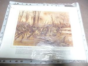 PRINT WW1 USA INFANTRY HELL FIGHTERS FROM HARLEM