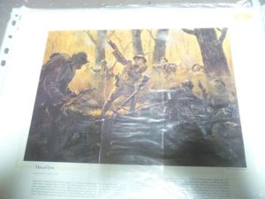 PRINT WW1 US 28th INFANTRY - MEN OF IRON