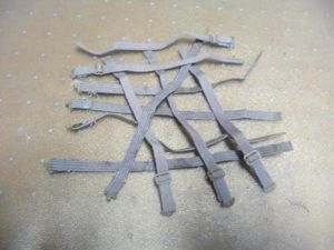 USA WW2 SPARE STRAPS FOR GAS GOGGLES (X3)