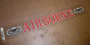USA AIRBORNE CAR WINDOW DECAL