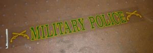 USA MILITARY POLICE CAR WINDOW DECAL