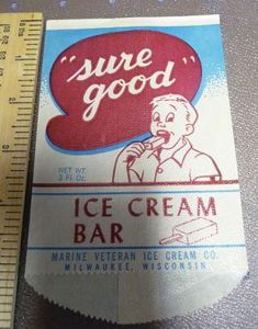 USA WW2 ICE CREAM WRAPPER
