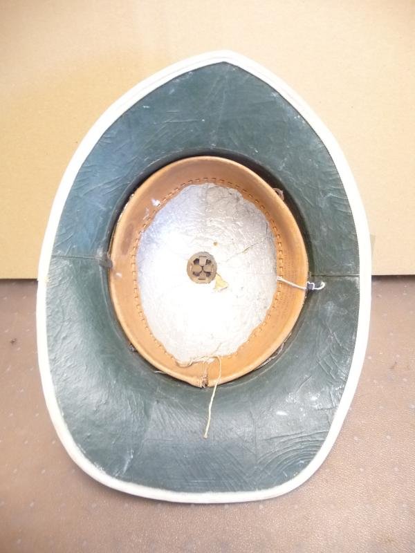 WW2 /1950'S BRITISH ROYAL MARINES PITH HELMET — image 4