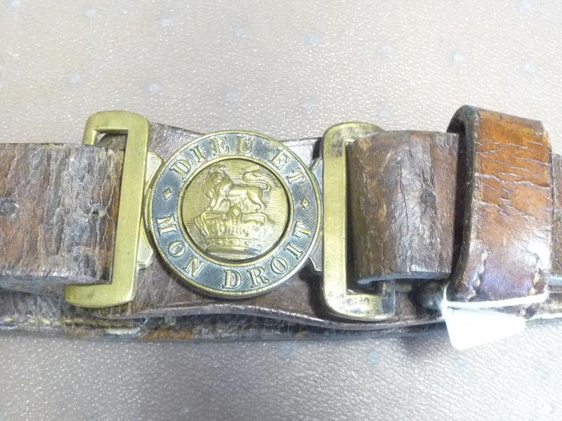 BRITISH VICTORIAN LEATHER BELT — image 2