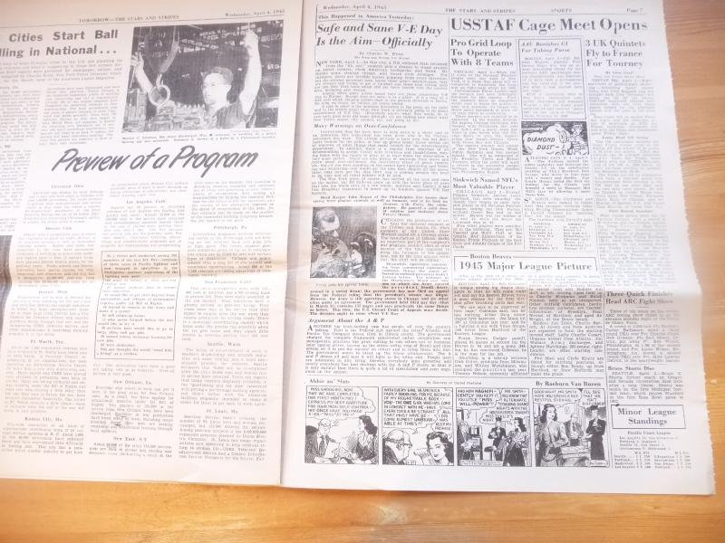 USA WW2 REPRINT STARS & STRIPES NEWSPAPER — image 2