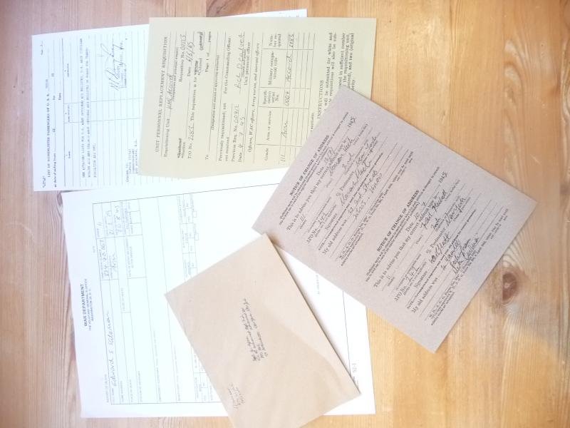 USA REPRINT OFFICIAL PAPERWORK - ARMY FORMS, PASSES ETC — image 4
