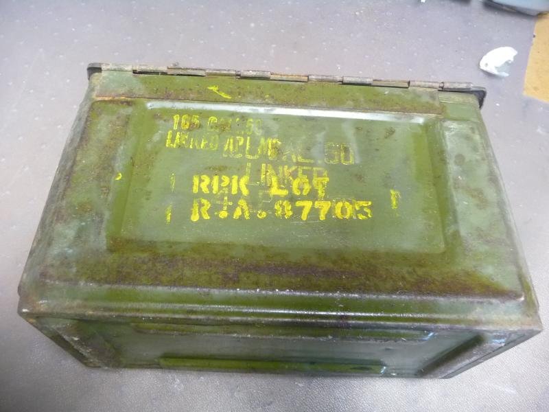 USA WW2 .50 CALIBRE MG AMMUNITION TIN — image 5