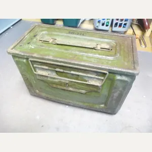 USA WW2 .50 CALIBRE MG AMMUNITION TIN