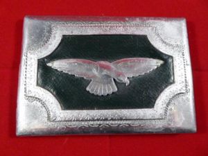 WW2 POW Made Aluminium Trench Art Cigarette Case - RAF …
