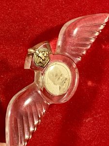 Unique Sweetheart WW2 Perspex RAF Wings Emblem with Photo of …