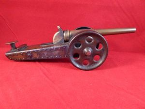 Unusual Vintage Metal and Brass Model Artillery Cannon that Fires …