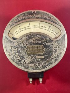 Antique Decorative Commercial Weston Ammeter made by Weston Electrical Instrument …