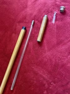 Antique Victorian 'Tippling Cane' with a Concealed Glass Vial and …