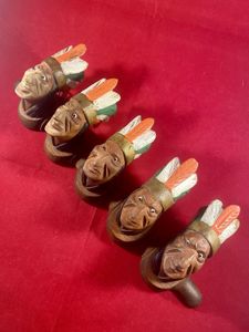 Rare Antique Hand Carved Wooden Native Indian Chief Pipe Rack …