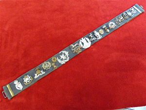 Original 1937 Pattern British Blue Webbing 'Trophy' Belt with Brass …
