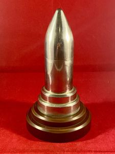 Impressive WW2 Period British “Artillery Shell” Shaped Steel Petrol Table …