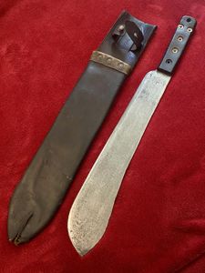 WW2 British Military Machete by J.J.B. 1943 with Dark Brown …