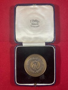 Cased Cornwall Light Infantry Bronze Regimental Sports Medal by F. …