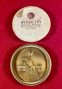 WW2 1945 Belgium XXX Corps ALAMEIN CUXHAVEN Bronze Medal Commemorating …