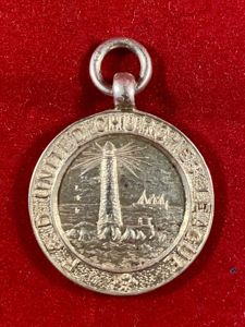 Vintage Pictorial Hallmarked Silver Award Fob (1930) for Plymouth & …