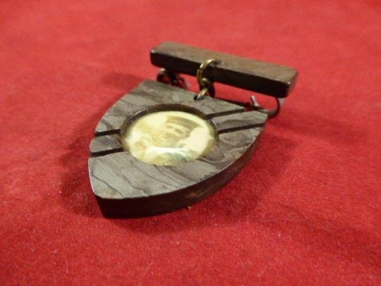 WW2 Royal Navy Shield Shaped Bakelite Sweetheart Brooch — image 2